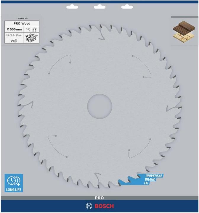 Produktbild Bosch Professional Zubehör PRO Wood Kreissägeblatt, 500 x 3.8 x 30 mm