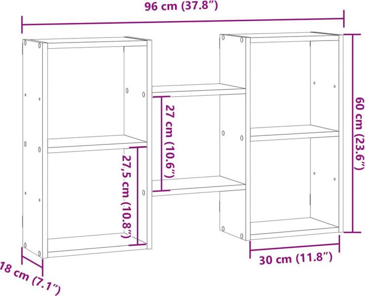 Nutritional values and ingredients vidaXL Wall shelf (96 x 18 x 60 cm)