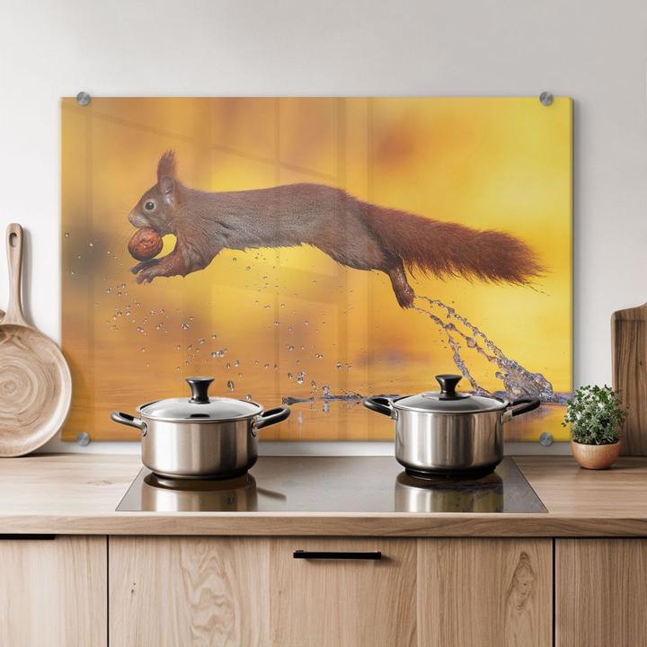 Image du produit Trenddeko van Duijn - Écureuil en sautant (40 x 60 cm)