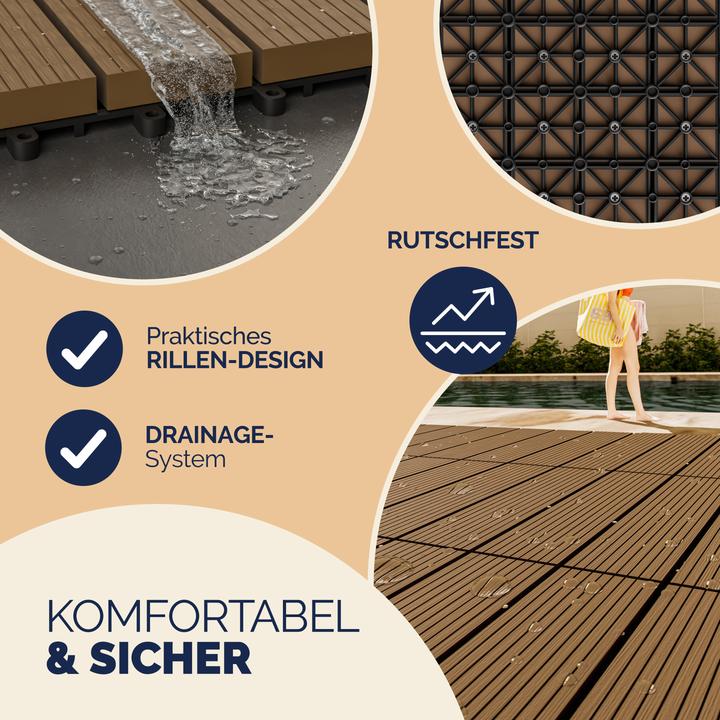 Immagine prodotto Casaria WPC Fliesen (22 x, 30 x 30 cm)