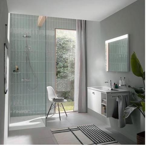 Actual product image Duravit Shower system C.1 with shower thermostat chrome
