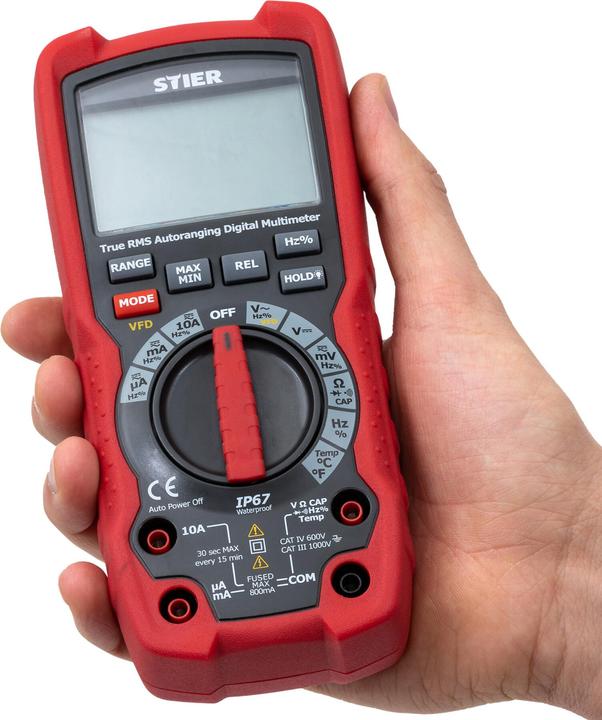 Produktbild Stier Profi Multimeter 60mV - 1000V AC/DC CAT III 1000V CAT IV 600V VFD RMS (CAT III 1000V, CAT IV 600V)