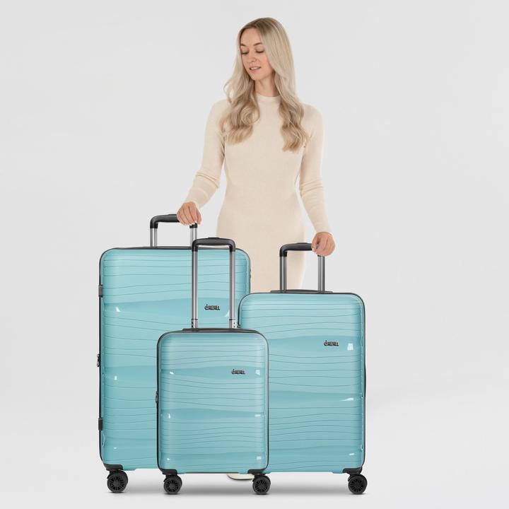 Produktbild D&N Travel Line 4300-Plus 4 Rollen Kofferset 3-teilig mit Dehnfalte (191 l)