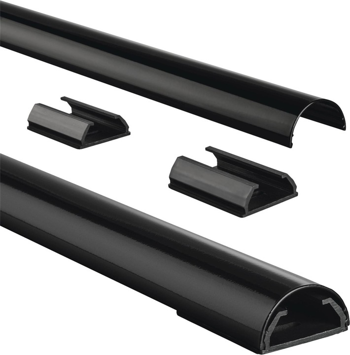 Actual product image Hama Aluminium cable duct, half round (Duct, 110 cm)