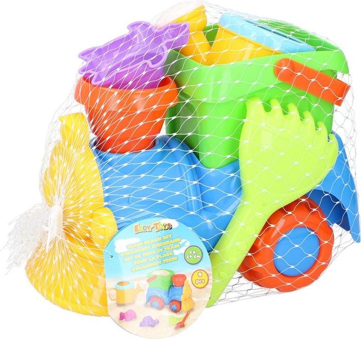 Actual product image Eddy Toys Beach set train 8pcs PP