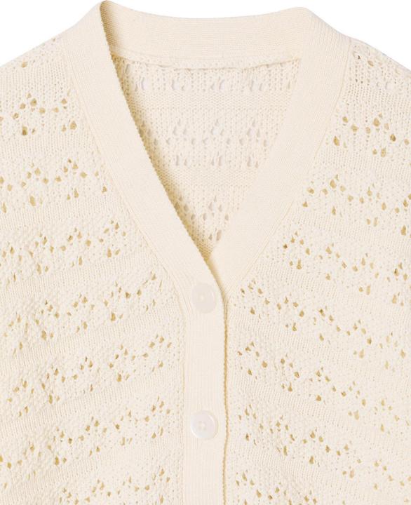 Image du produit Vertbaudet Cardigan aus Ajourstrick Mädchen (128)