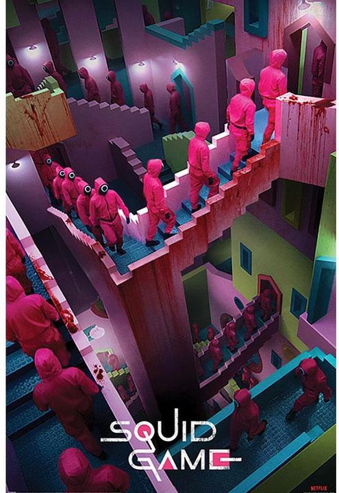 Produktbild Squid Game Poster Crazy Stairs