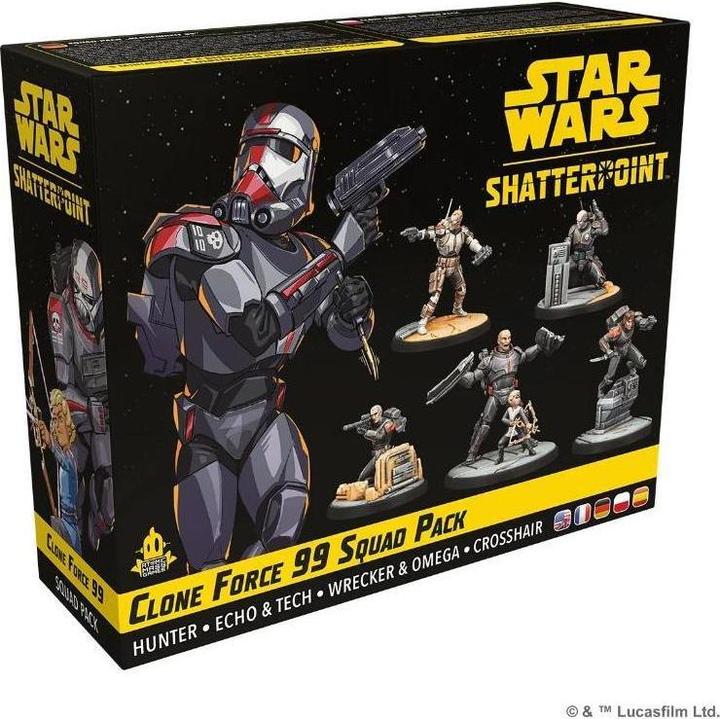 Image du produit Atomic Mass Games AMGD1024 - Star Wars : Shatterpoint - Clone Force 99 Squad Pack (Pack Squad Unité de clonage 99 (Matières plastiques)