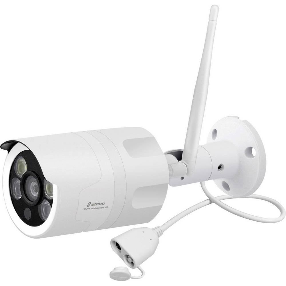 Stabo Überwachungskamera WLAN outdoorcam HD 110° (1280 x 720 Pixels), Netzwerkkamera, Schwarz