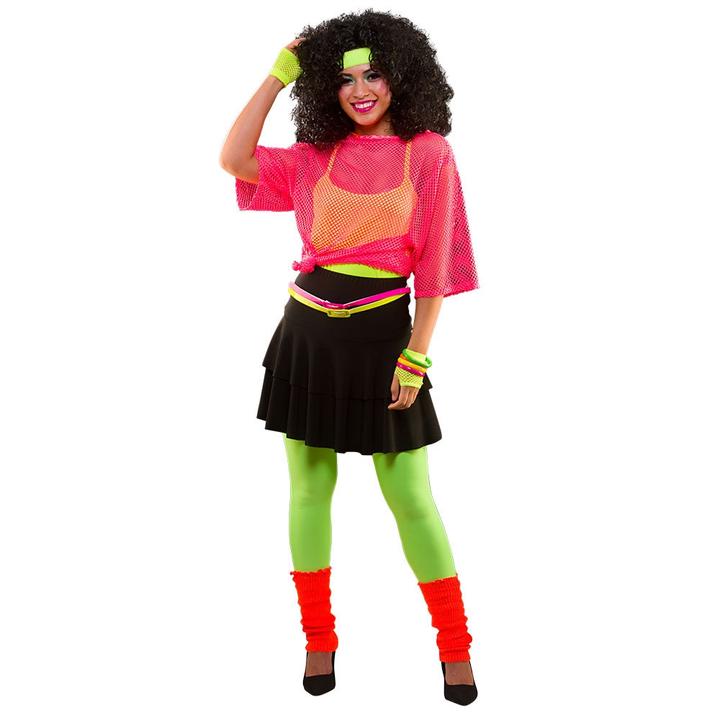 Image du produit Wicked Costumes Jupe néon Ra-Ra des années 80 en jaune fluo (XS)