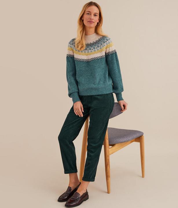 Produktbild Anne Weyburn Grobstrickpullover mit Stehkragen und Jacquardmuster (42)