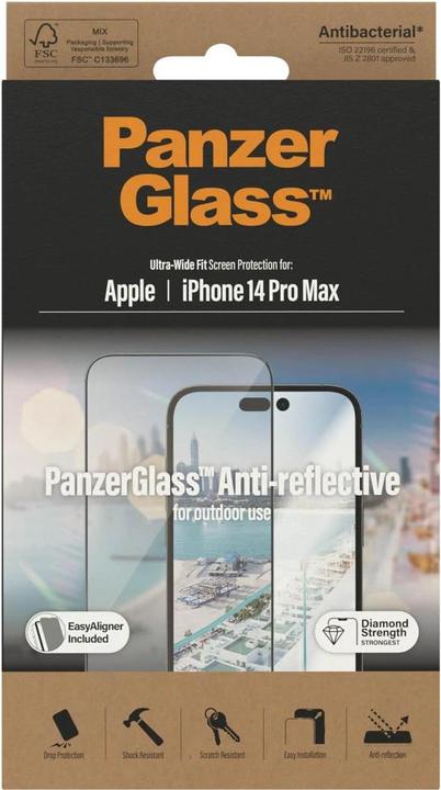 Actual product image PanzerGlass Ultra Wide Fit Anti Reflective (1 pcs., Apple iPhone 14 Pro Max)