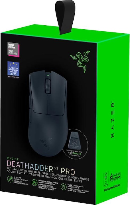 Actual product image Razer DeathAdder V3 Pro (Wireless, Cable)