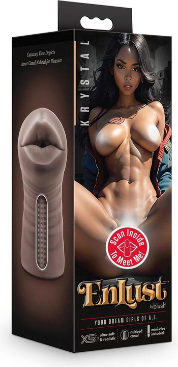 Produktbild Blush Enlust Krystal - AI Male Masturbator - Tight & Orbed Canal Stroker with Vibrating Bullet to Am