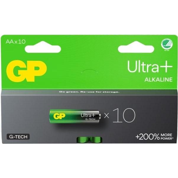 GP Batteries GP Ultra Plus Alkaline AA Battery, 15AUP/LR6, 10-pack (10 Stk., AA), Batterien + Akkus