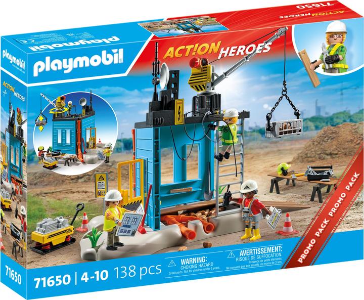 Image du produit Playmobil Chantier de construction (71650, Playmobil Action Heroes)