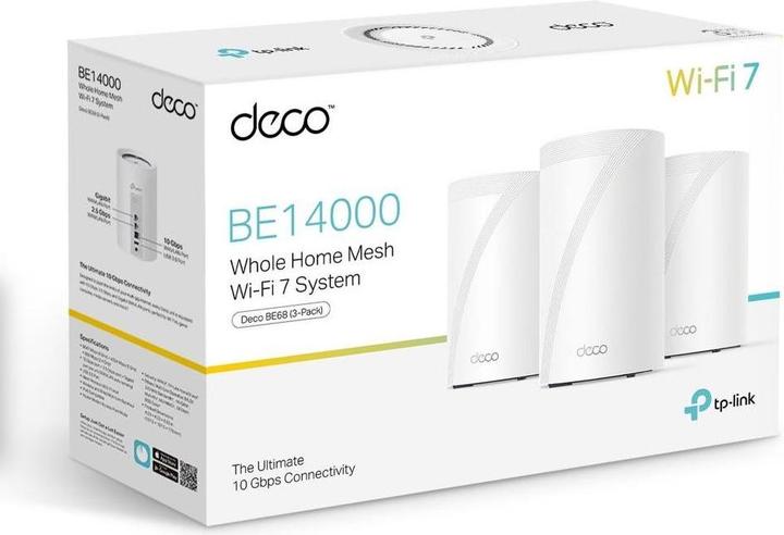 Produktbild TP-Link Deco BE68 Mesh-WLAN-System Tri-Band WiFi 7 bis 14 Gbit/s