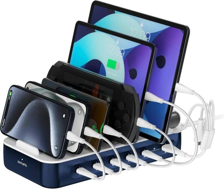 Image du produit 4smarts Ladestation Team 100W 5C/1A inkl. 6 Kabel (100 W)