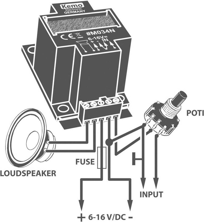 Produktbild Kemo Mono Verstärker Modul