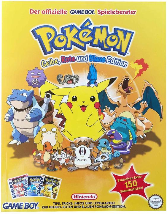 Pokémon Yellow, Red and Blue Edition The Official GAME BOY Game