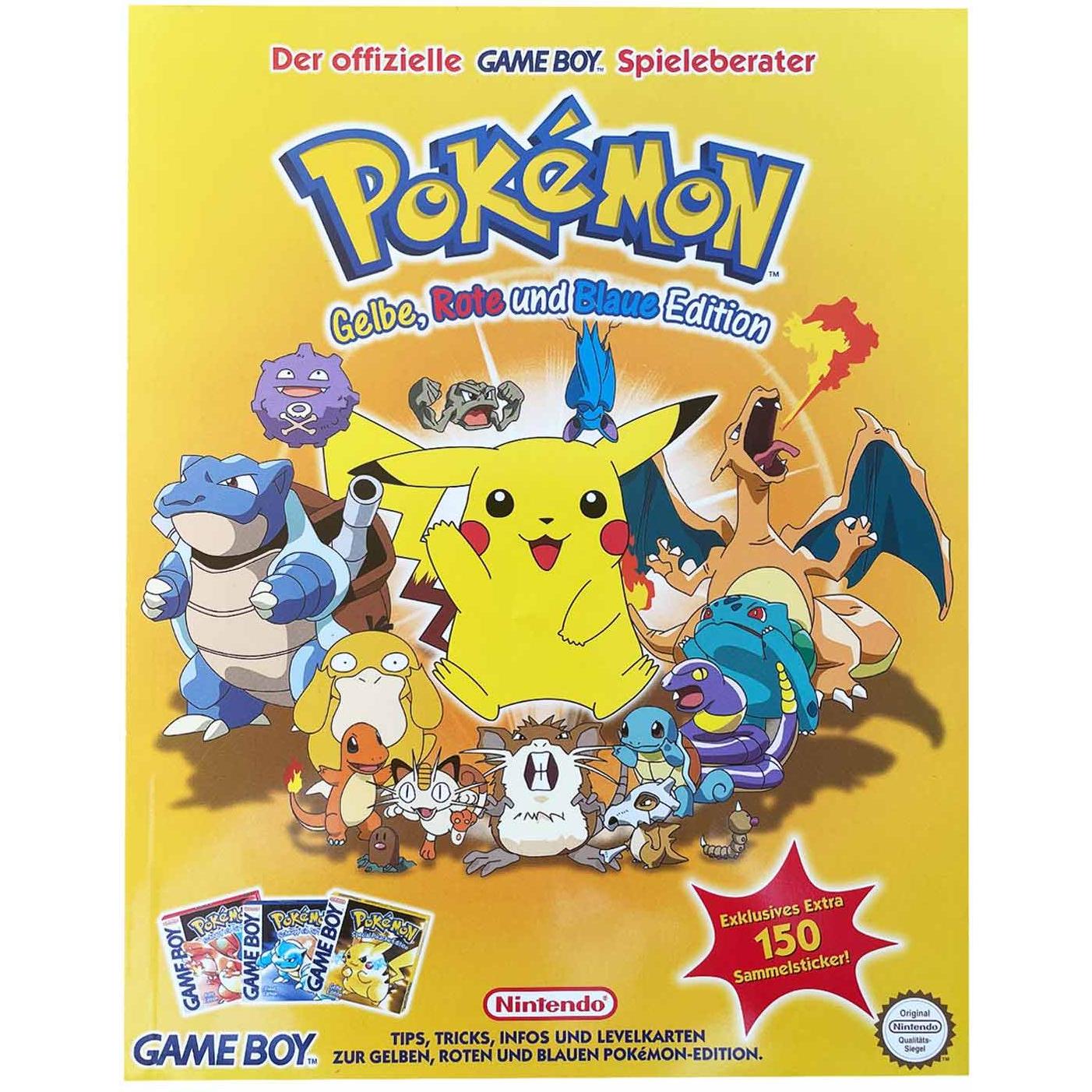 Pokémon Yellow, Red and Blue Edition The Official GAME BOY Game