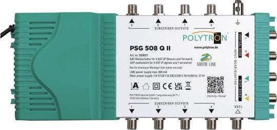 Polytron Cascade multi-switch PSG 508 QII 5/8,terr. active,22 kHz,incl.power supply unit (Multi switch)