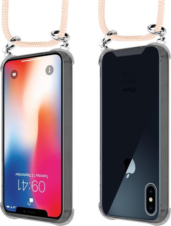 Produktbild Cadorabo TPU Handy Kette SILBER Cover