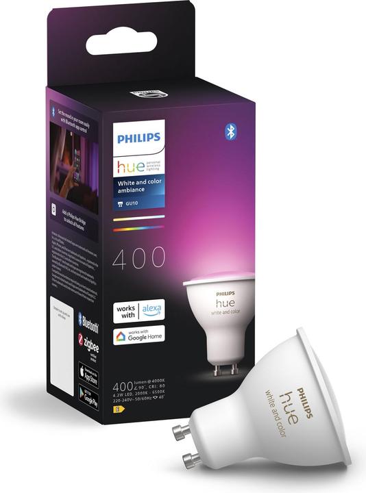 Philips Hue White & Color Ambiance (GU10, 4.20 W, 400 lm, 1 x, E)