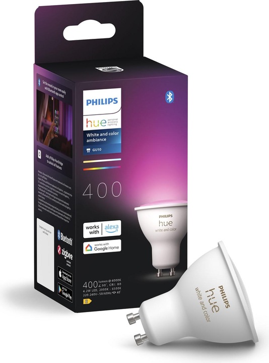 Philips Hue White & Color Ambiance (GU10, 4.20 W, 400 lm, 1 x, E)
