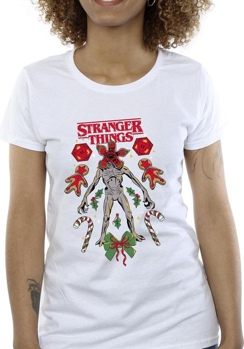 Produktbild Netflix Stranger Things Christmas Demogorgon TShirt (L)