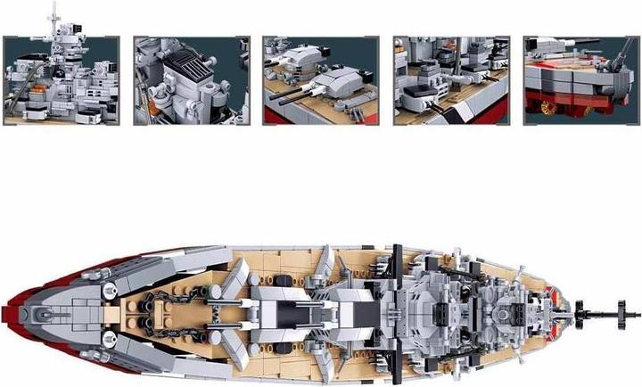 Produktbild Sluban SL95972 - Schlachtschiff Bismarck 2-in-1 Bausatz