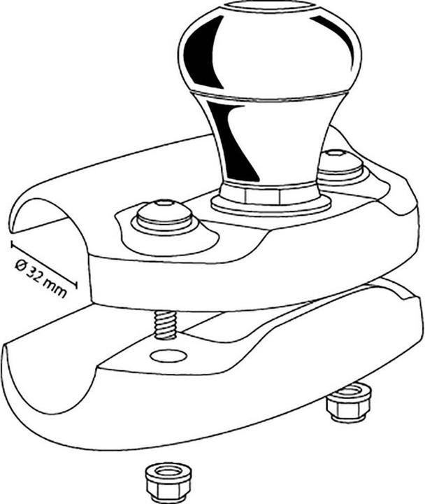 Image du produit HP Autozubehör Pommeau de volant Agropa