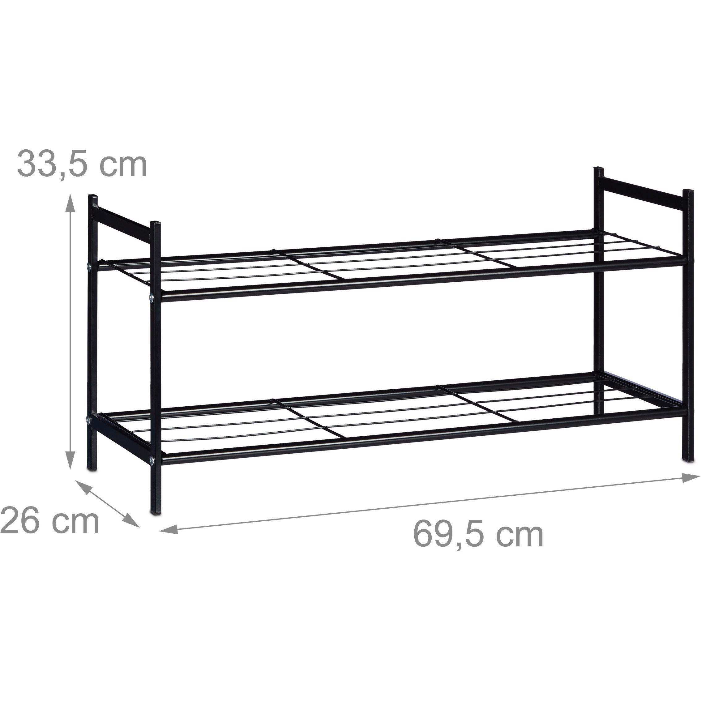 Thumbnail - Relaxdays, Schuhschrank, Baylee (69.5 x 26 x 33.5 cm)
