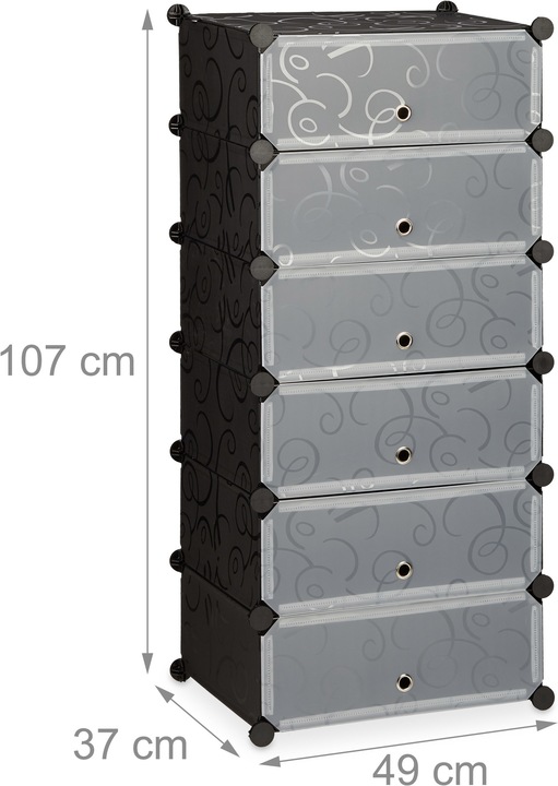 Produktbild Relaxdays Schuhschrank (49 x 37 x 107 cm)