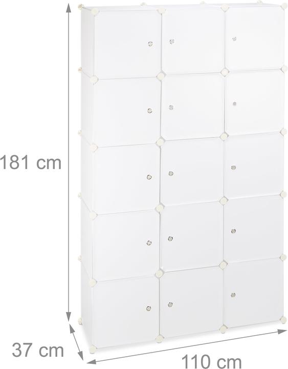 Productafbeelding Relaxdays Opbergsysteem (110 x 37 x 181 cm)