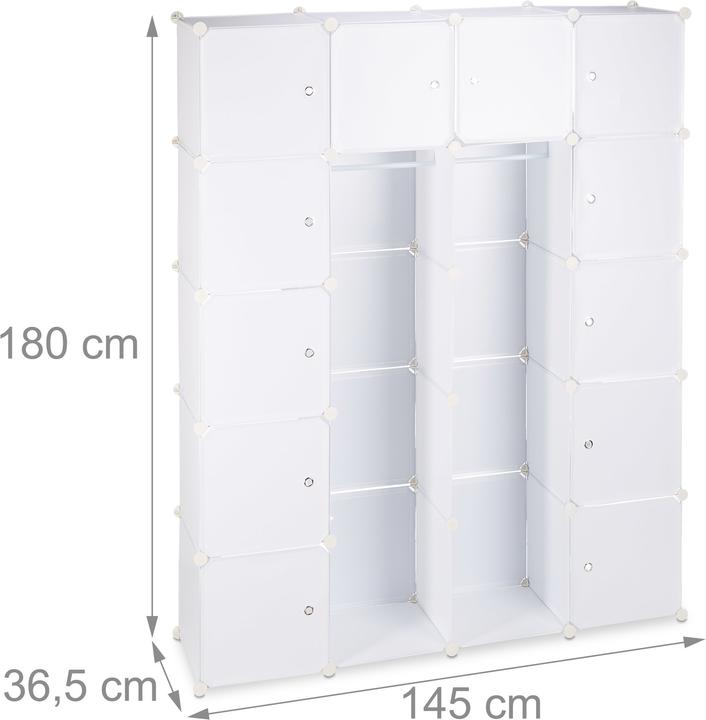 Productafbeelding Relaxdays Plug-in systeem (145 x 36,5 x 180 cm)