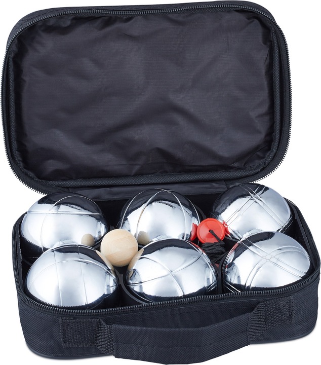 Relaxdays Boule Set 6 Balls (6 x, 70 mm)