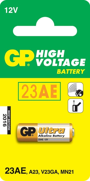 Actual product image GP Batteries Super alkaline battery A23 (1 pcs., A23, 55 mAh)