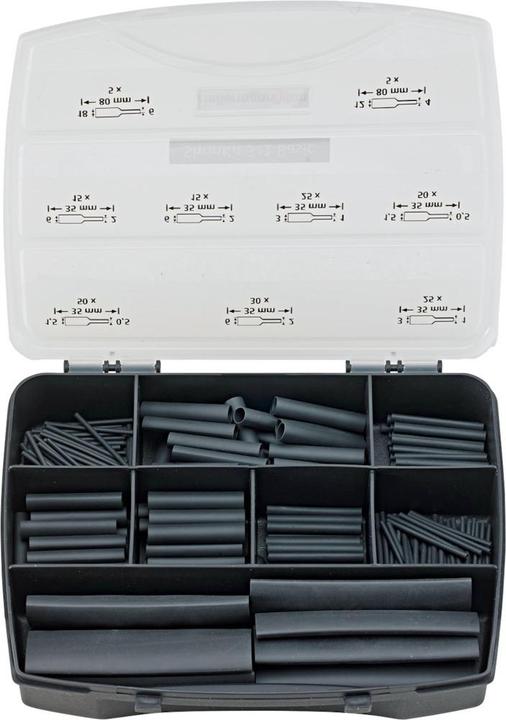 Actual product image HellermannTyton Shrink tubing assortment Schw (220 x)