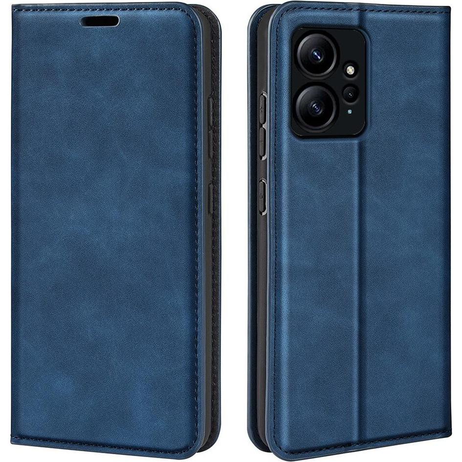 Cover-Discount Xiaomi Redmi Note 12 4G - Stand Flip Case Hülle blau (Xiaomi Redmi Note 12), Smartphone Hülle, Blau