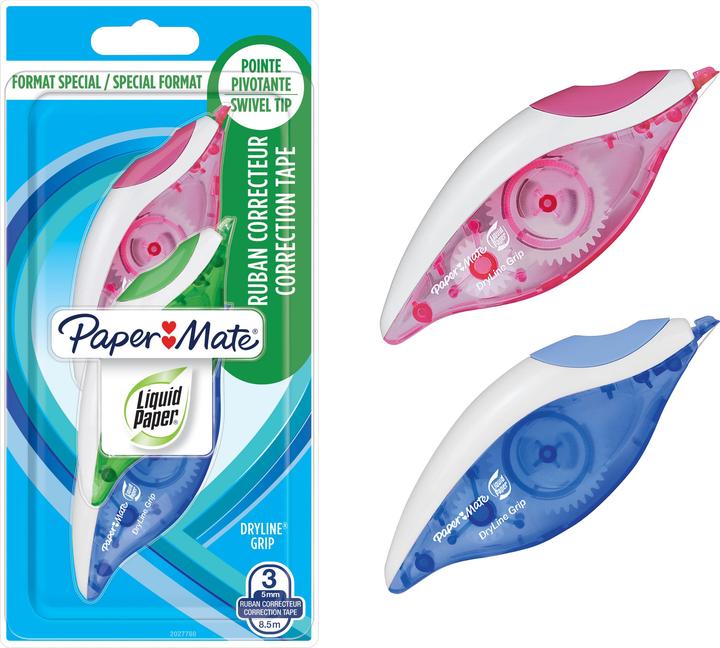 Image du produit Paper Mate Rouleau correcteur DrylineGrip 3er /8.