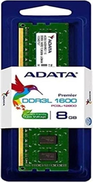 Actual product image Adata ADDU1600W8G11-S memory module GB DDR3L (1 x 8GB, 1600 MHz, DDR3-RAM, DIMM)