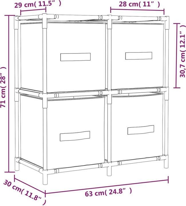 Immagine prodotto vidaXL Goober (63 x 30 x 71 cm)