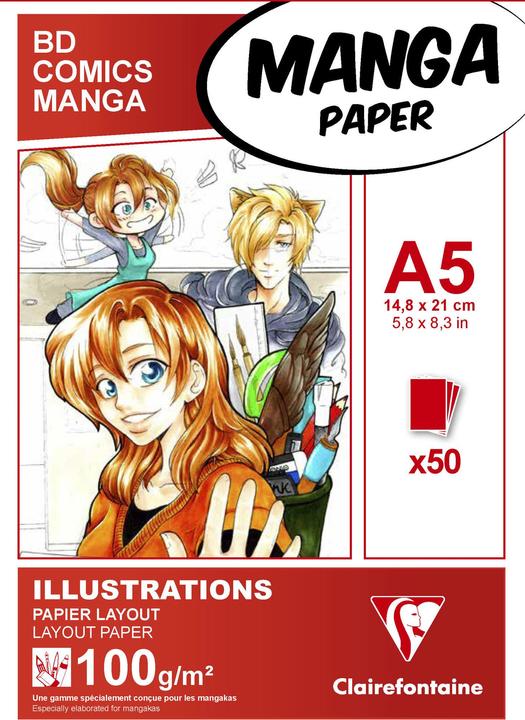Actual product image Clairefontaine Manga (A5, Special ruling, Soft cover)