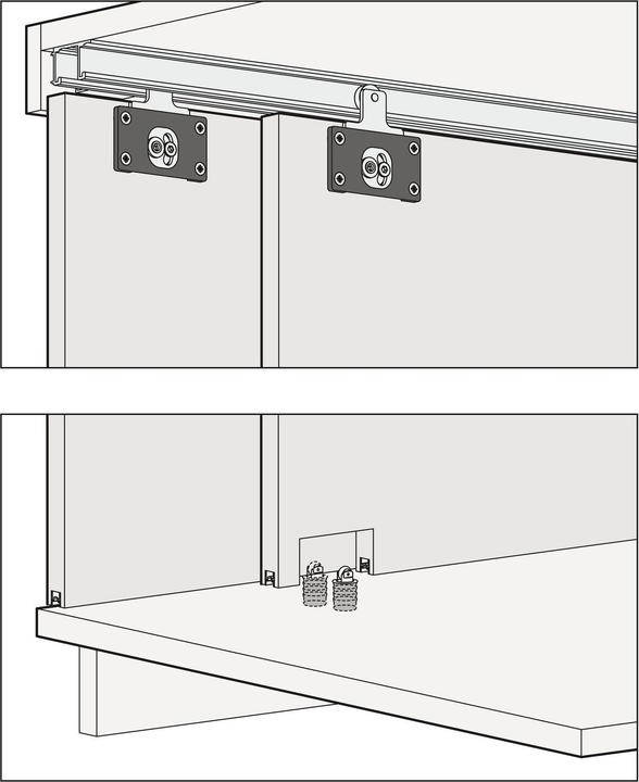Image du produit HAWA Garniture de porte coulissante combino