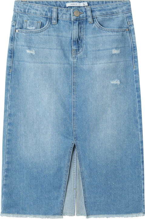Name it NKFKAT DNM LONG SKIRT 3724-BE NOOS