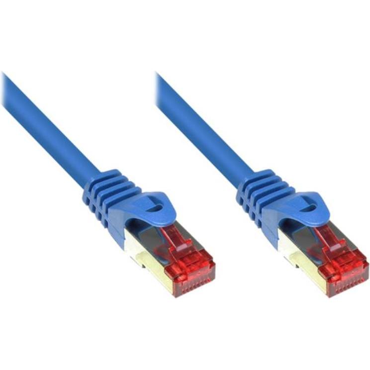 Varia Patchkabel Cat. 6 - 25 m, S/FTP, PiMF, blau (CAT6, 25 m), Netzwerkkabel