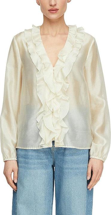 Immagine prodotto Comma Bluse Romantische Lyocell-Voile-Bluse mit Knopfleiste (32)