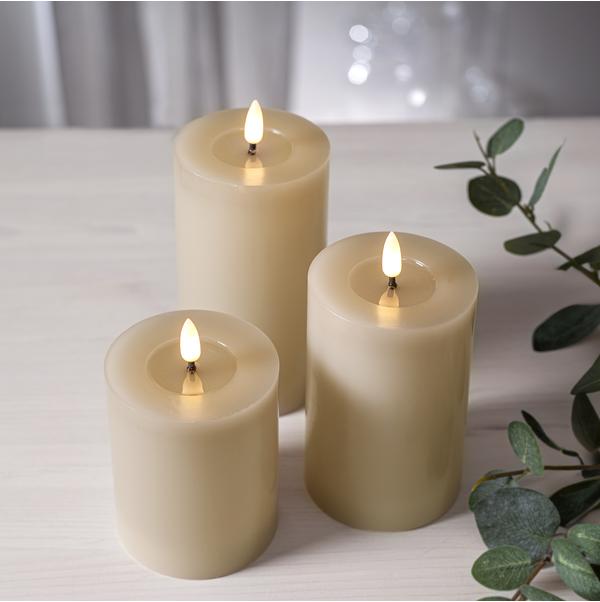 Actual product image Star Trading LED Pillar Candle Flame Flow