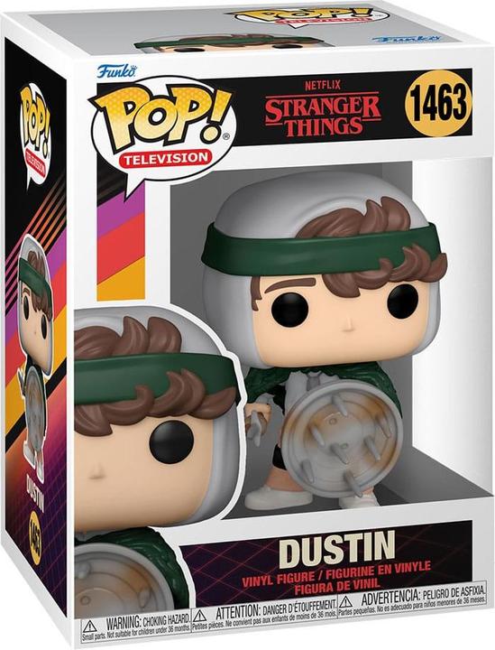 Produktbild Funko Stranger Things POP! TV Vinyl Figur Hunter Dustin with Shield 9 cm